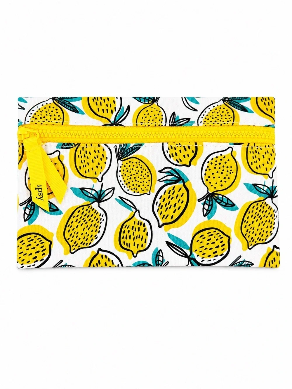 Ipsy April 2019 Glam Bag with a lemon print